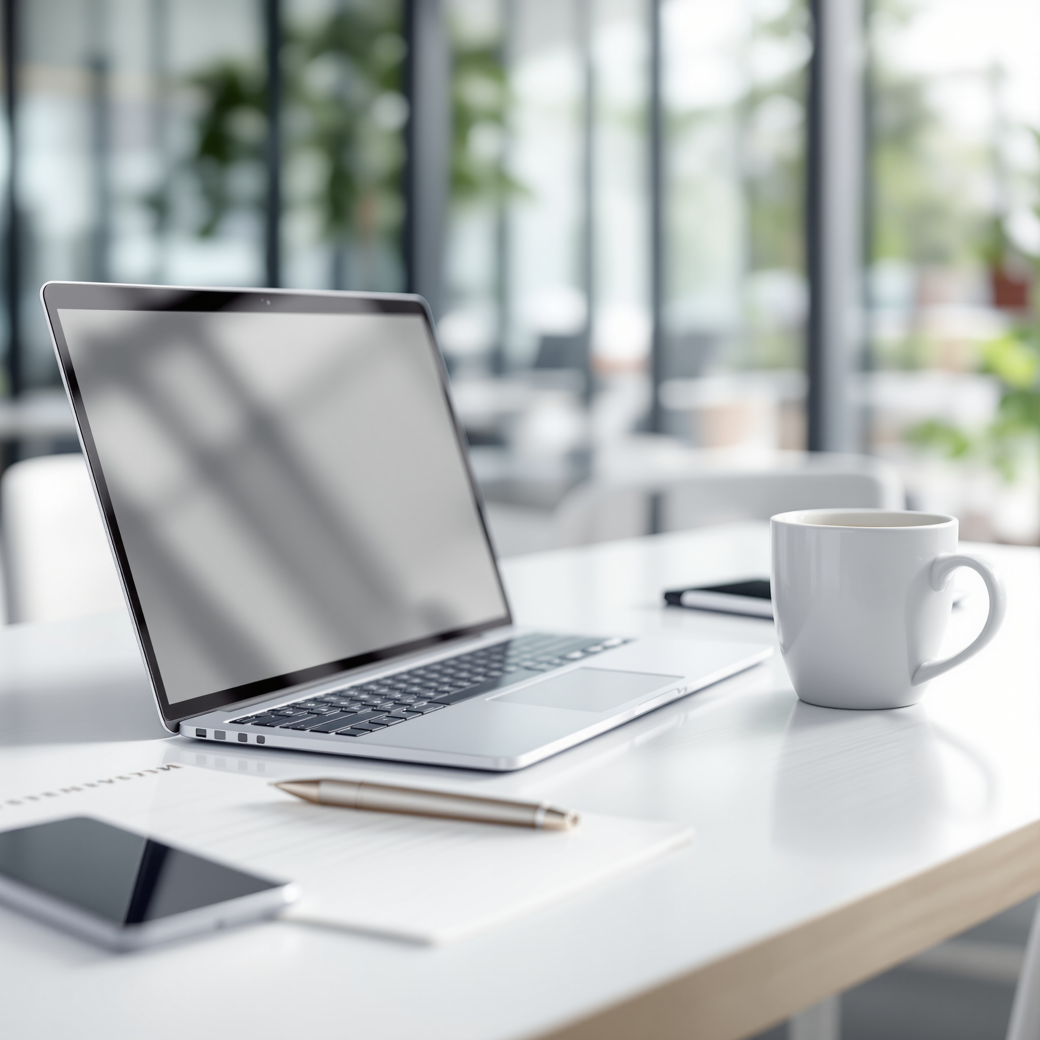 Legal case file preparation on a modern glass desk