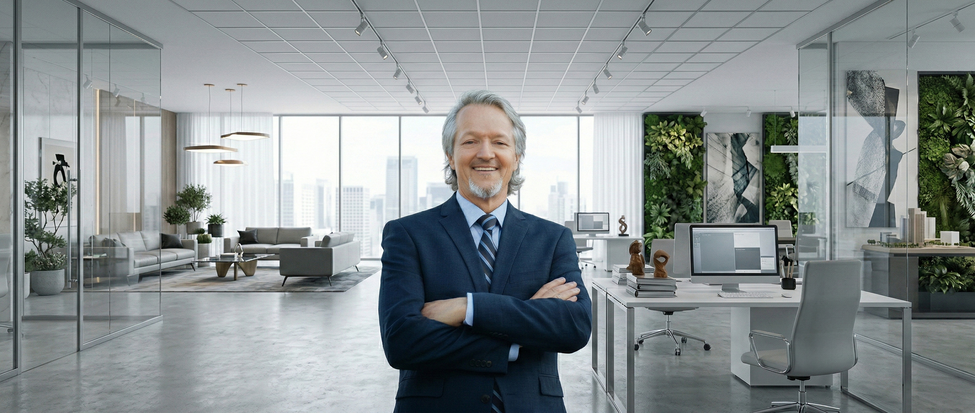 David Reinard looking out over the city